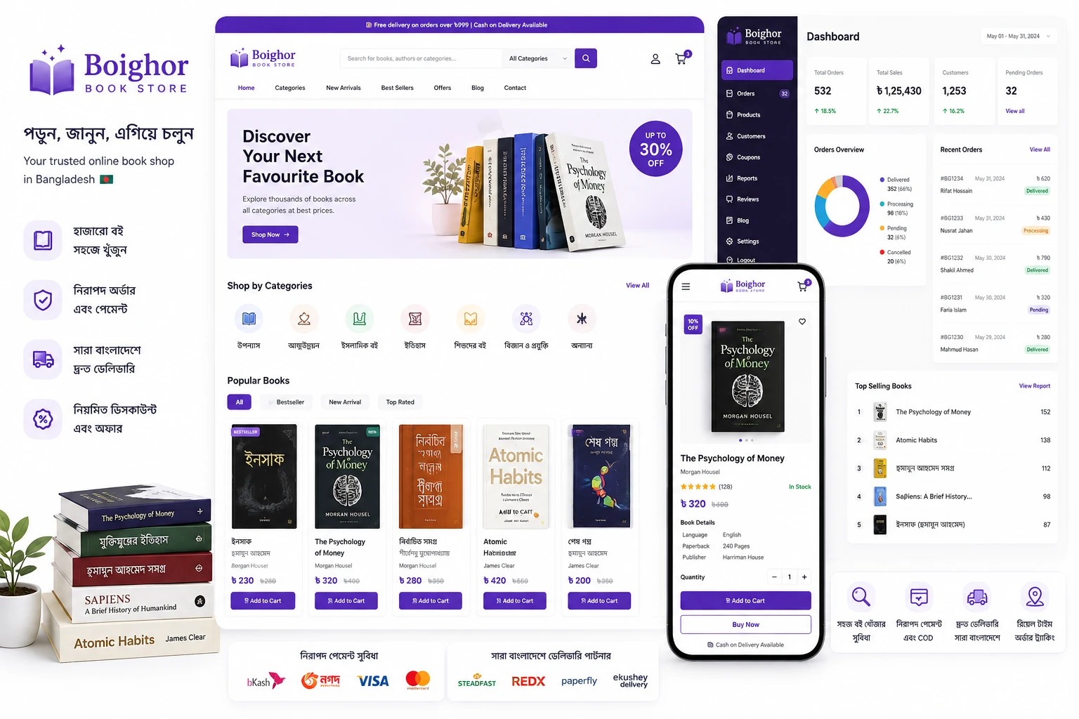 Ecommerce Website for Book Shop Bangladesh