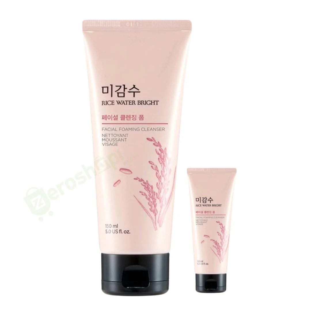 The Face Shop Rice Water Bright Facial Foaming Cleanser - 150ml