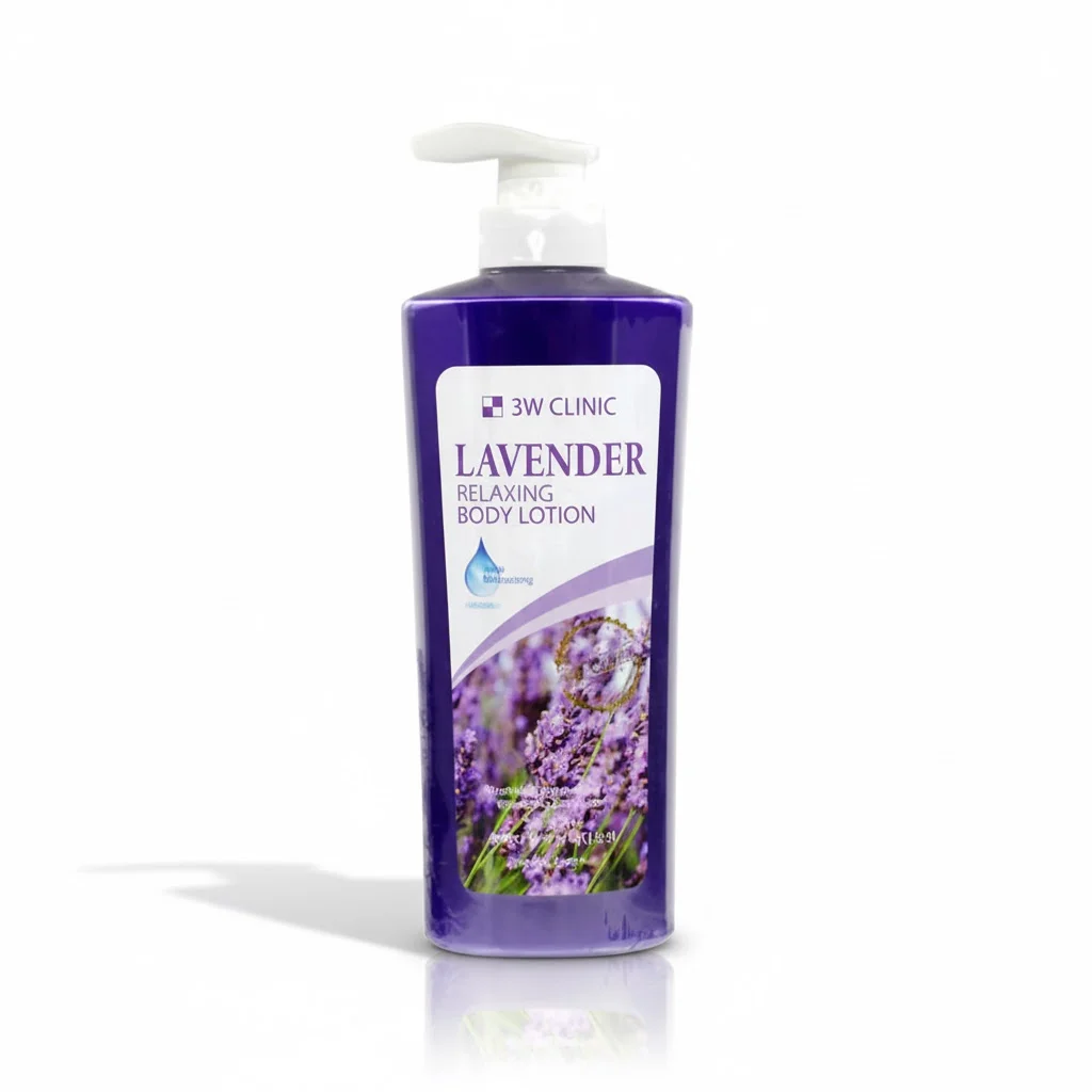 3W Clinic Relaxing Body Lotion Lavender 550ml – Moisturizing & Calming