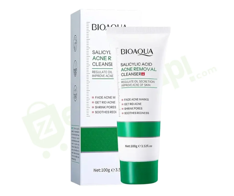 Bioaqua Salicylic Acid Acne Cleanser Oil Control – 100g | Deep Cleansing & Pore Purifying Face Wash