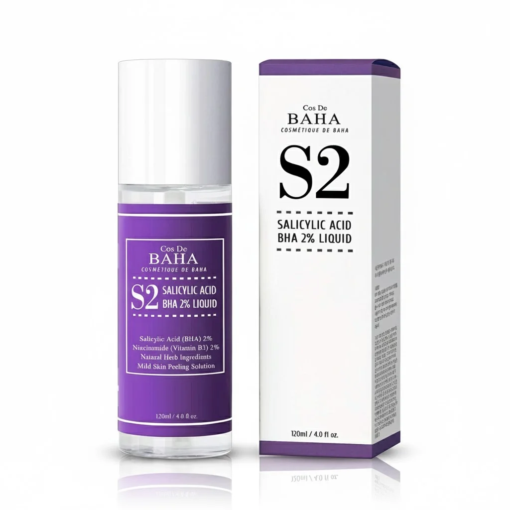 Cos De Baha Salicylic Acid BHA 2% Liquid (S2) 120ml – Acne & Pore Care Solution