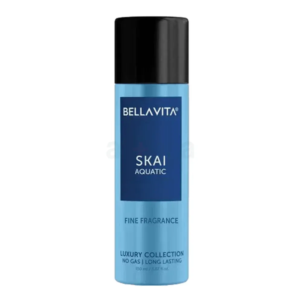 BellaVita SKAI Aquatic Fine Fragrance Luxury Body Spray 120ml – Long Lasting Unisex Body Spray