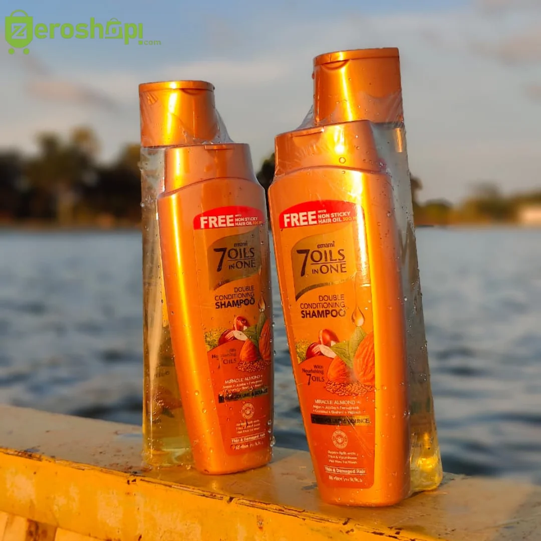 Emami 7 in One Hair Oil – 340ml Pack + 170ml Shampoo Free
