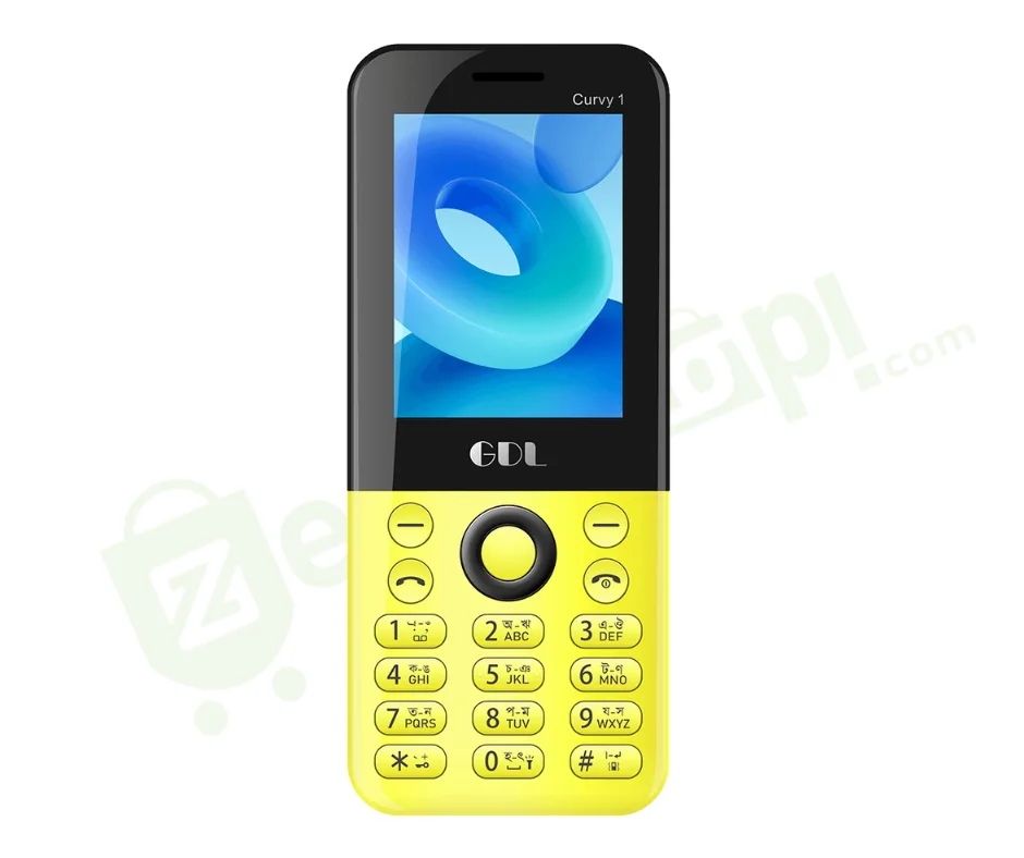 GDL Curvy 1 Feature Phone – Dual SIM, 2.4” QVGA Display & Big Torch