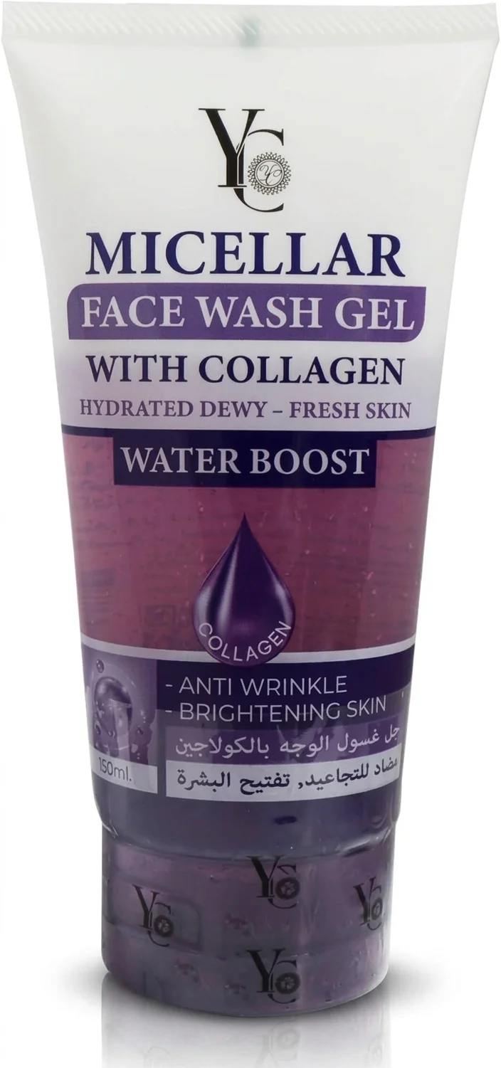 YC Micellar Face Wash Gel 150ml – Collagen Anti-Wrinkle Brightening Cleanser