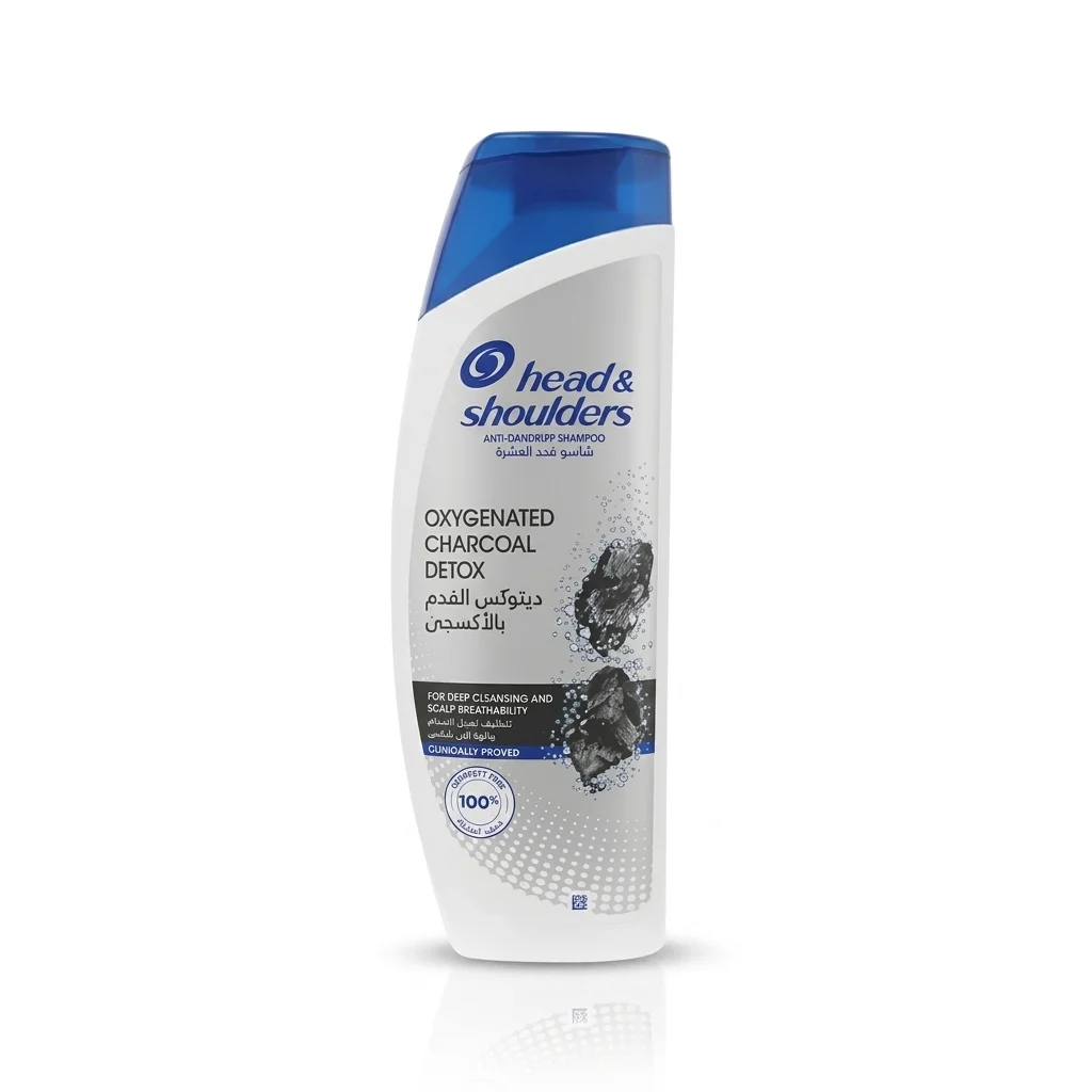 Head & Shoulders Charcoal Detox Anti-Dandruff Shampoo 375ml – Deep Clean & Fresh Scalp Care