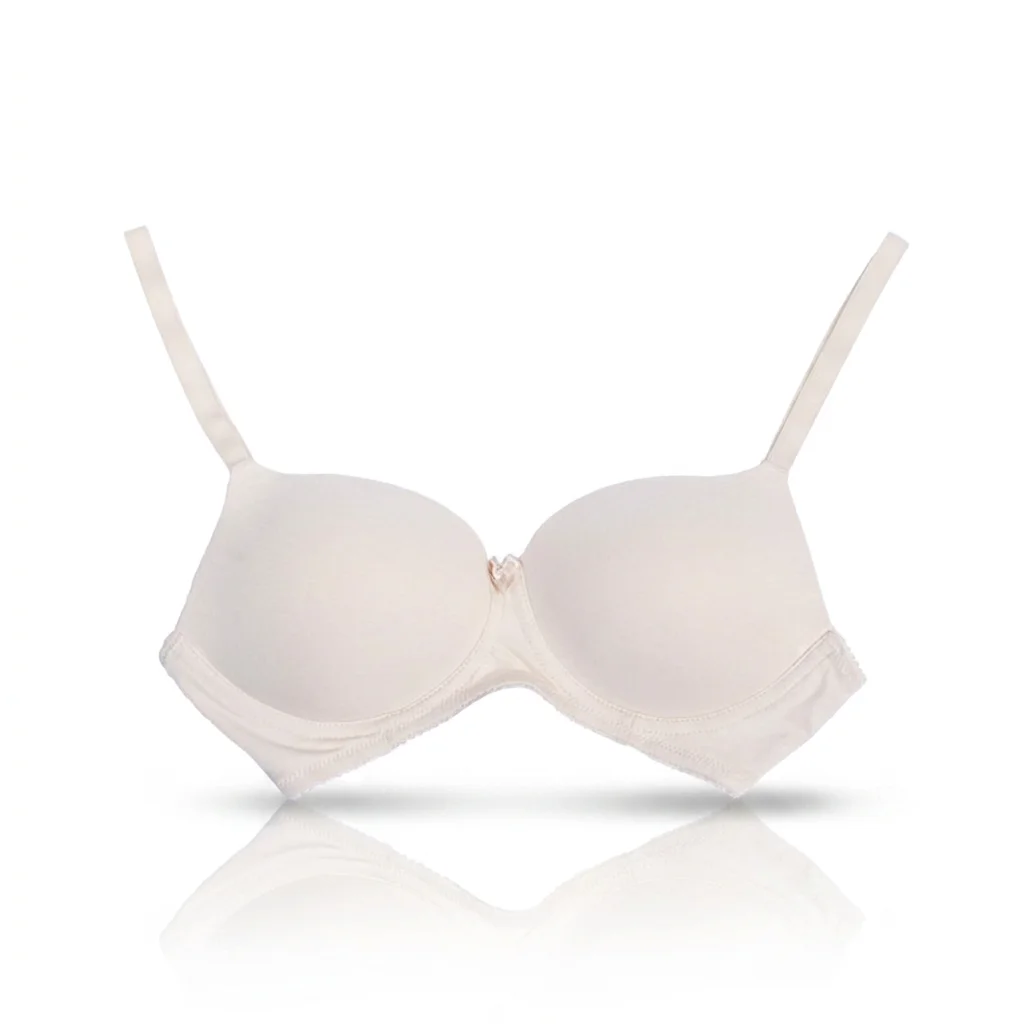 Valene Comfy Wireless T-Shirt Bra Beige – Soft Everyday Comfort Bra