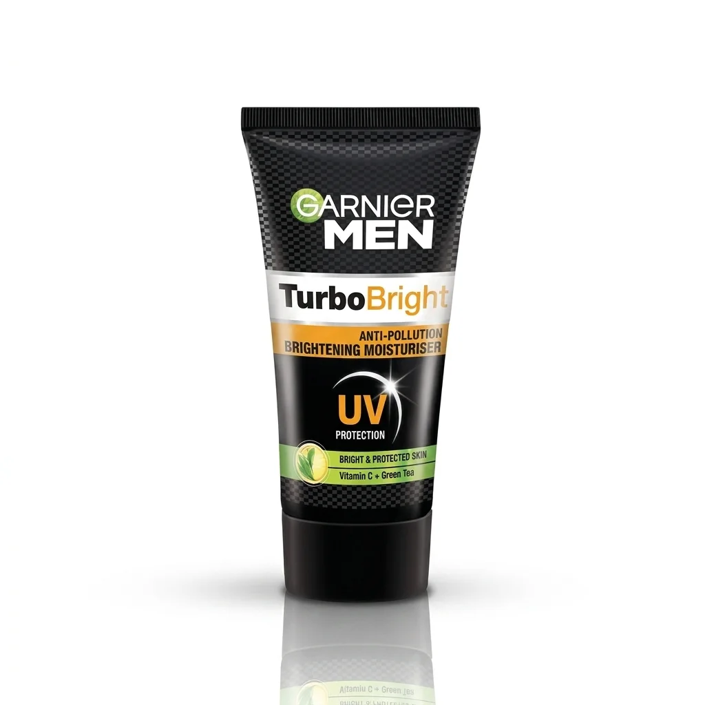 Garnier Men Turbo Bright Anti Pollution Brightening Moisturiser with Vitamin C & Green Tea