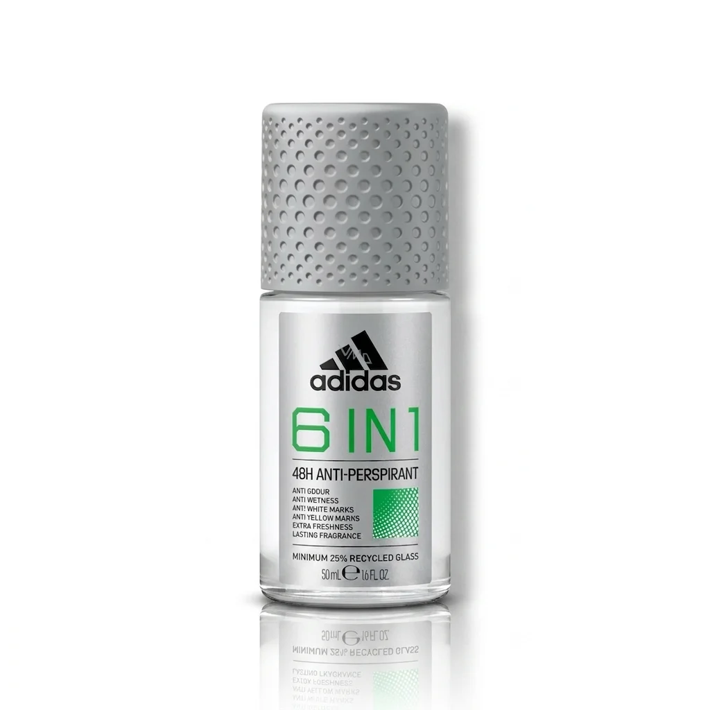 Adidas 6 in 1 Antiperspirant Roll-On 50ml – Sweat Protection Deodorant