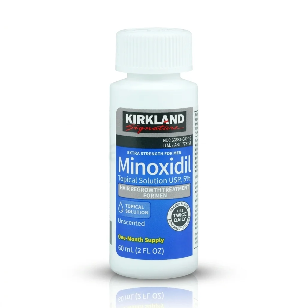 Kirkland Minoxidil 5% Hair Regrowth Solution for Men 60ml – Hair Care Treatment