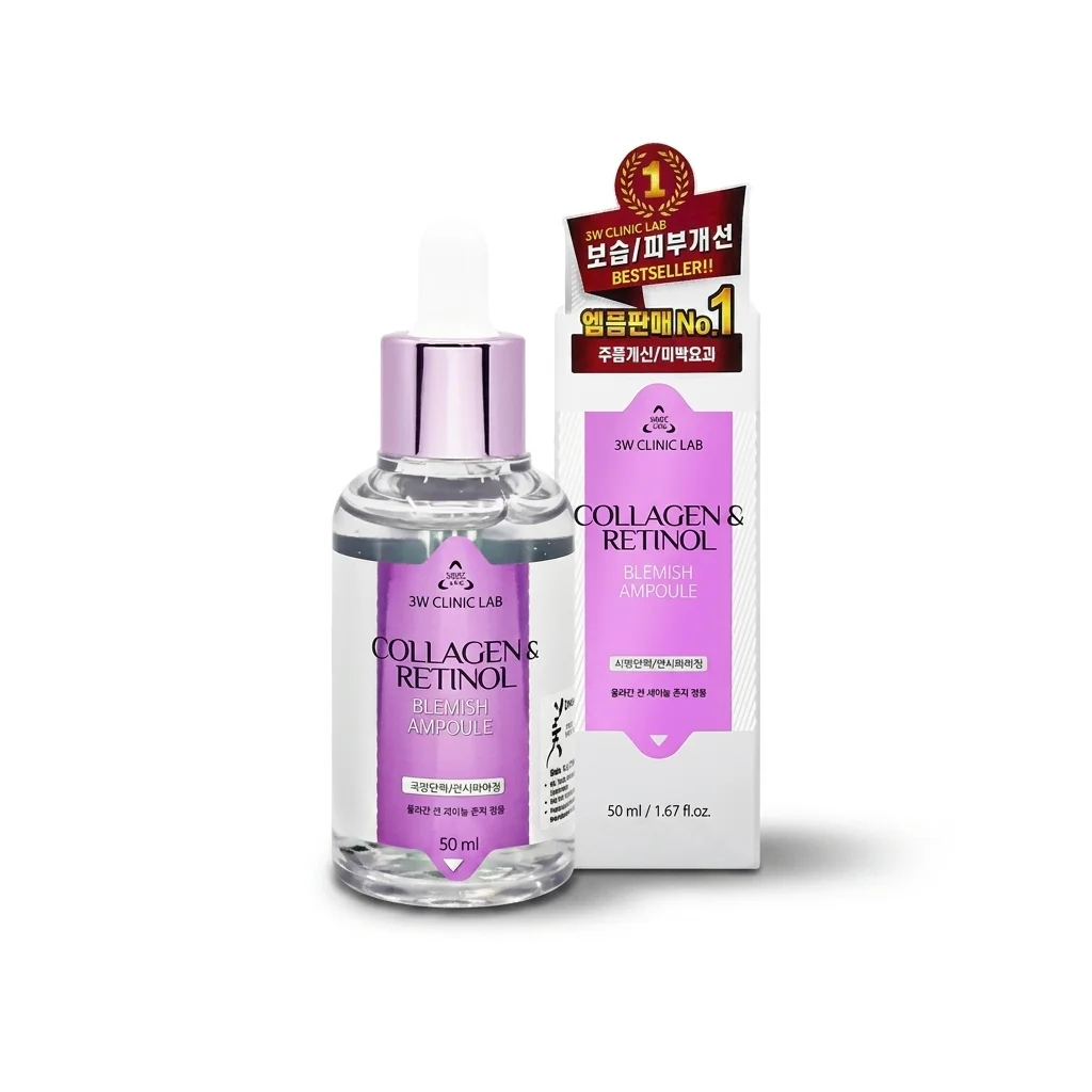3W Clinic Collagen & Retinol Ampoule 50ml – Blemish Care Serum