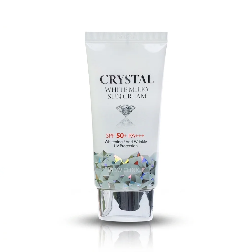 3W Clinic Crystal White Sun Cream SPF50+ 50gm – Brightening Sunscreen