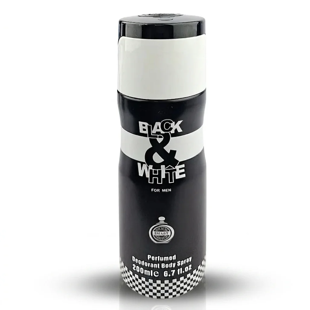 House of Smart Black & White Perfumed Deodorant Body Spray for Men 200ml