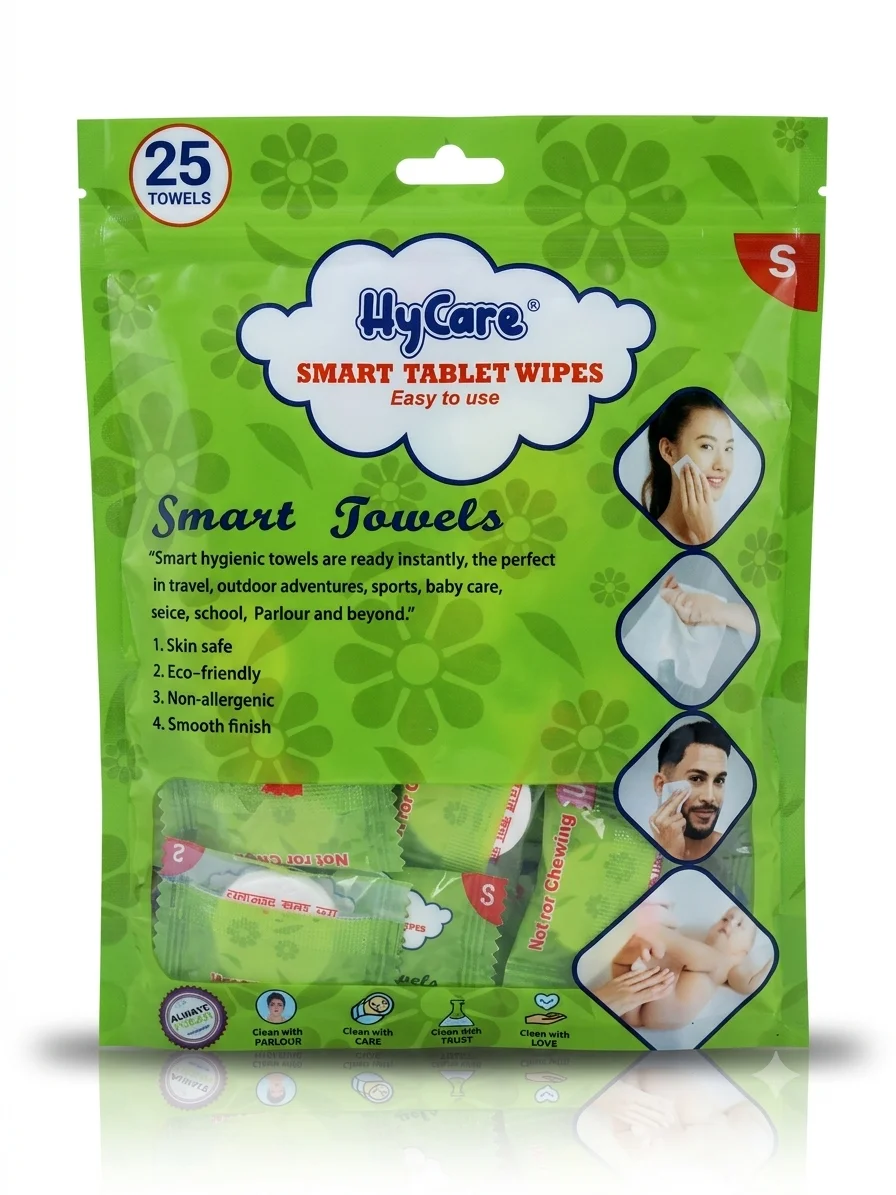 Hycare Smart Tablet Wipes 25 Pieces (S Size) – Easy to Use Cleaning Wipes for Tablets & Screens