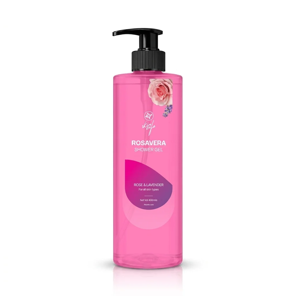 Skin Cafe Rosavera Rose and Lavender Shower Gel 400ml