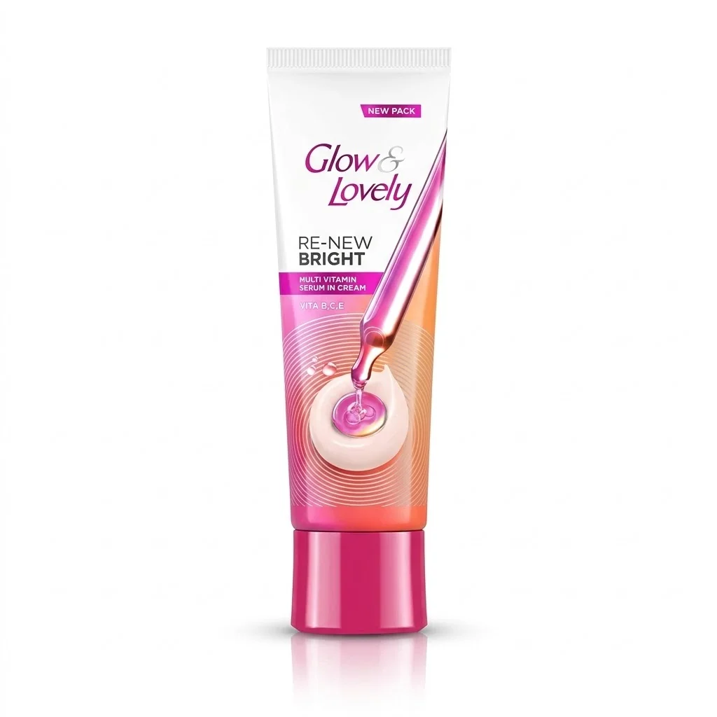 Glow & Lovely RE-NEW Multi Vitamin Serum In Cream Vita B, C, E – Brightening Face Cream