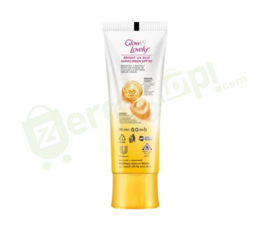 Glow & Lovely Bright Serum Sunscreen UV DUO SPF30 PA++++ with Vitamin C 50g