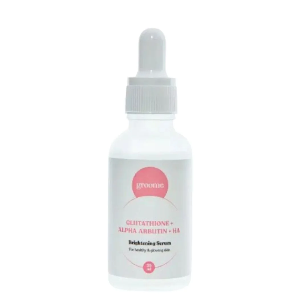 Buy Groome Glutathione + Alpha Arbutin + HA Brightening Serum 30ml Online at Best Price