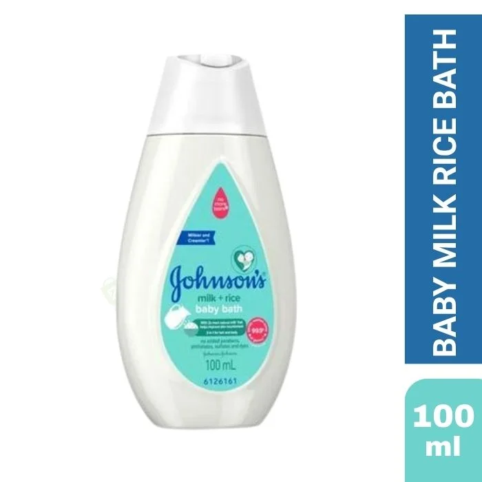 Johnsons Baby Milk Rice Bath 100ml – Gentle Nourishing Baby Body Wash