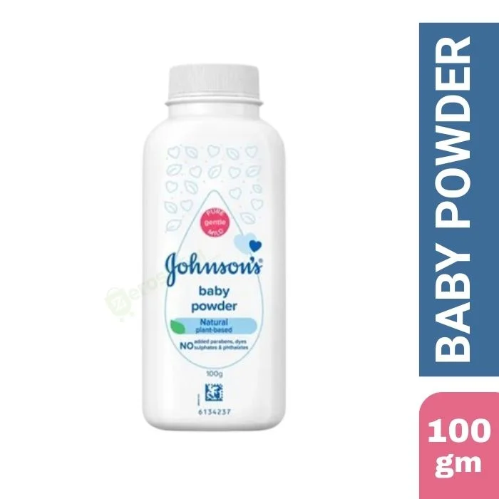 Johnsons Baby Powder Natural Plant Based 100 gm – Gentle & Safe Baby Talcum Powder