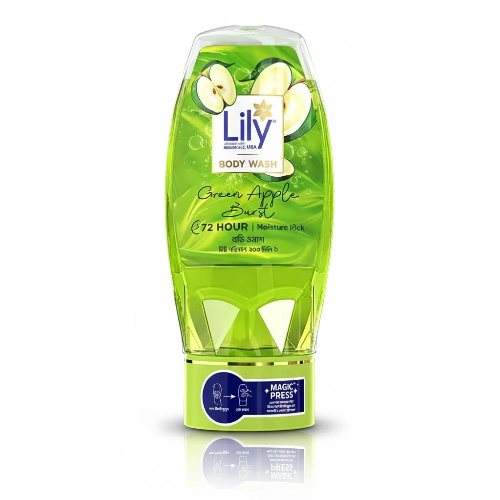 Lily Green Apple Burst Body Wash 250ml – Fresh & Energizing Cleanser