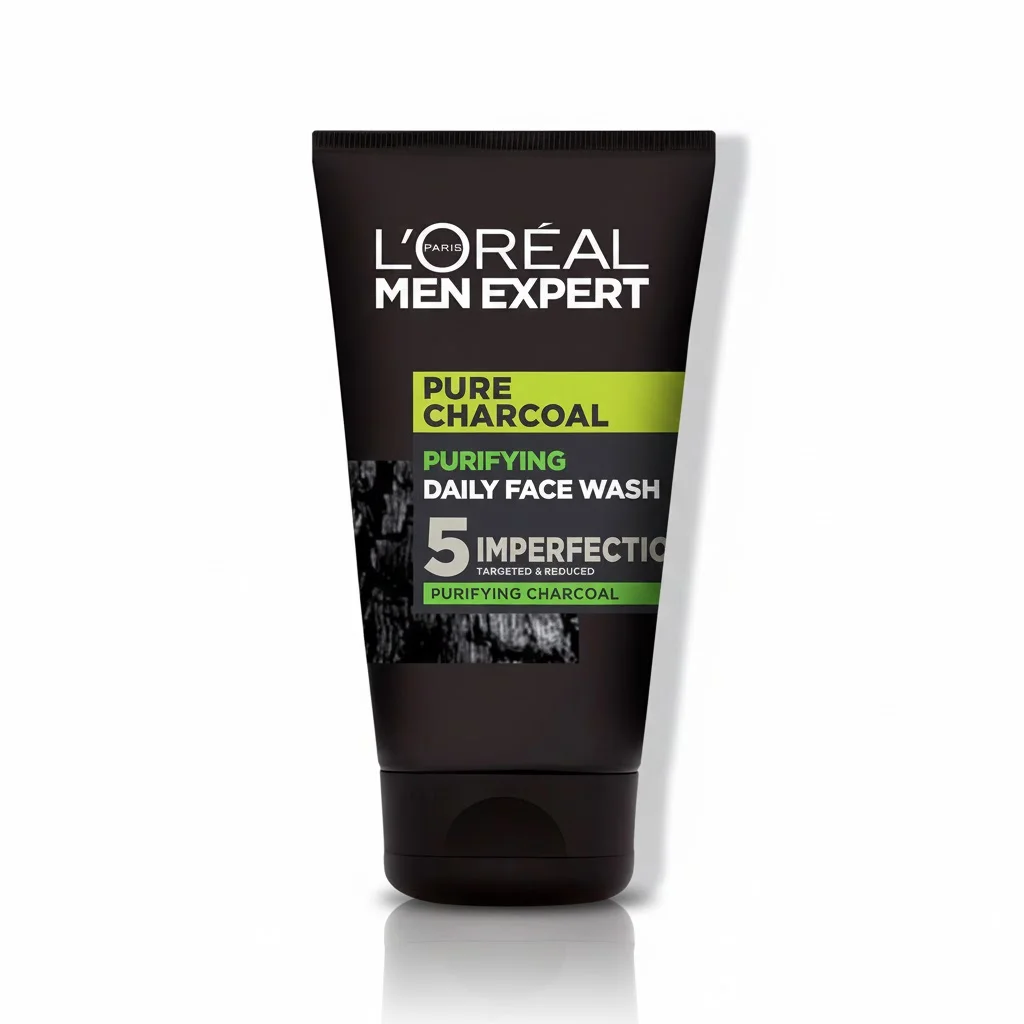 L’Oreal Men Expert Pure Charcoal Purifying Daily Face Wash 100ml – Deep Cleansing & Oil Control