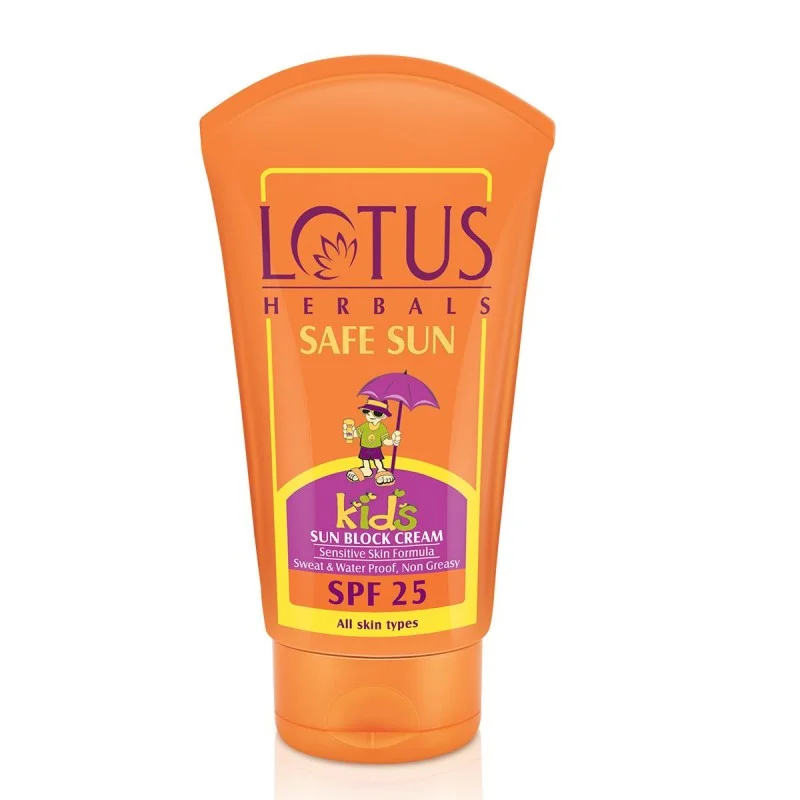 Lotus Herbals Safe Sun Kids Sun Block Cream SPF 25 50gm