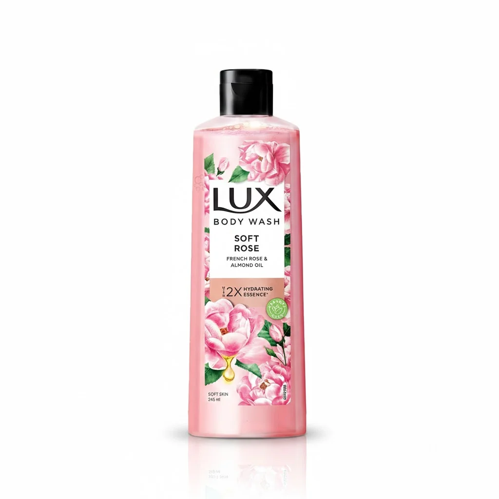 Lux Body Wash French Rose & Almond 245ml – Nourishing & Floral Cleanser