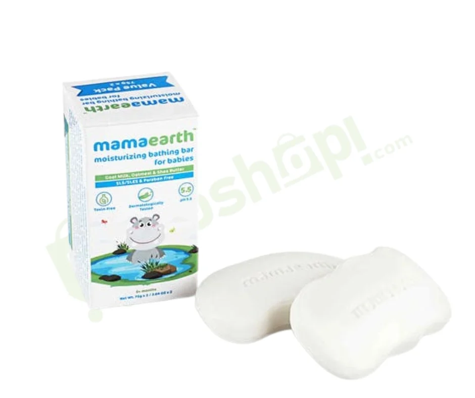 Mamaearth Moisturizing Bathing Bar Soap For Babies – 2pcs (75gm each) | Zeroshopi.com