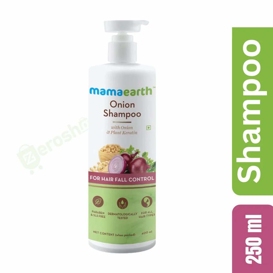 Mamaearth Onion Hair Fall Shampoo For Hair Growth And Hair Fall Control - 250ml