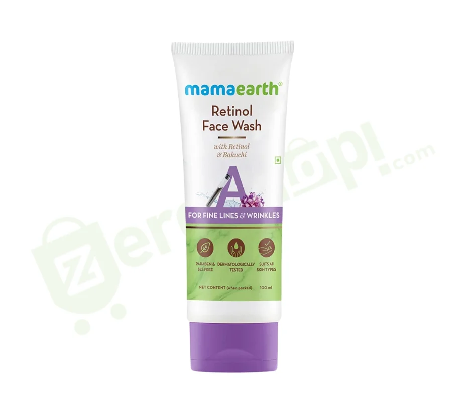 Mamaearth Retinol Face Wash – Anti-Aging, Brightening & Acne Care | 100ml