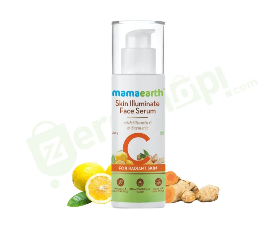 Mamaearth Skin Illuminate Face Serum for Radiant Skin with Vitamin C & Turmeric – 30g
