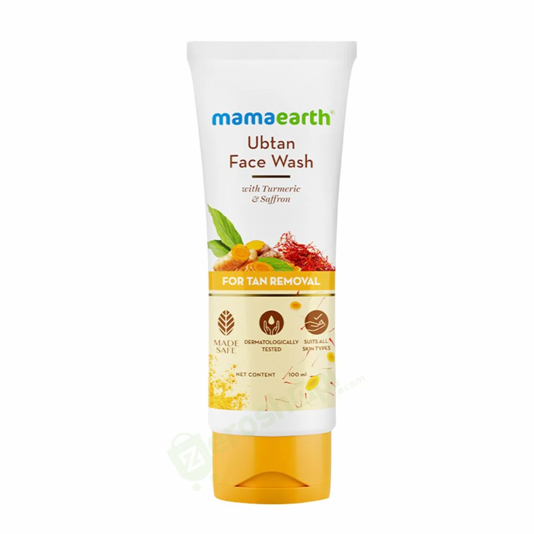 Mamaearth Ubtan Face Wash with Turmeric & Saffron for Tan Removal - 100ml
