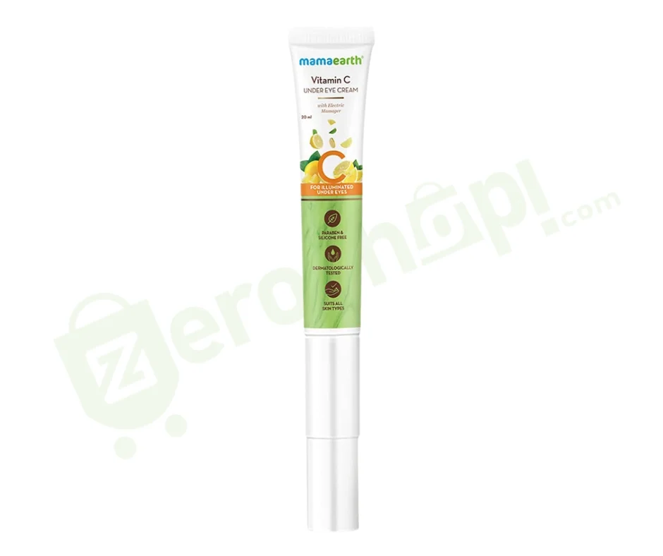 Mamaearth Vitamin C Under Eye Cream – For Dark Circles, Puffiness & Fine Lines – 20ml