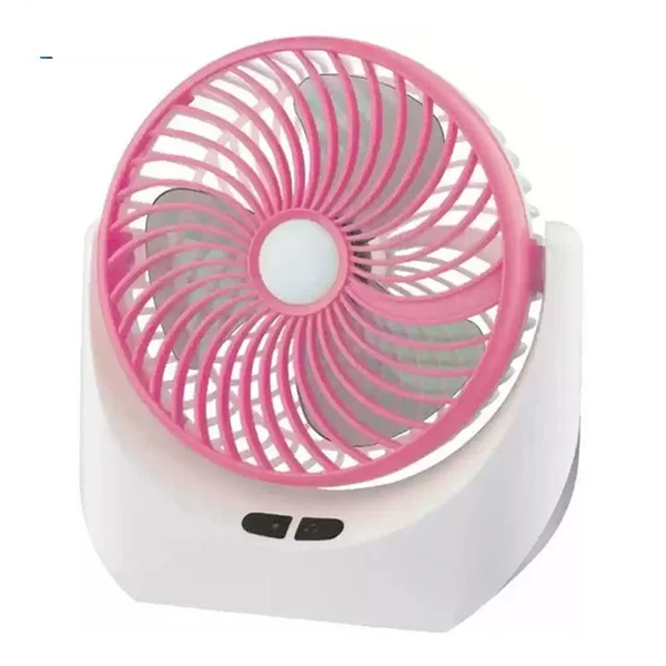 JY Super JY-1880 Rechargeable Mini Table Fan – Portable USB Rechargeable Desk Fan