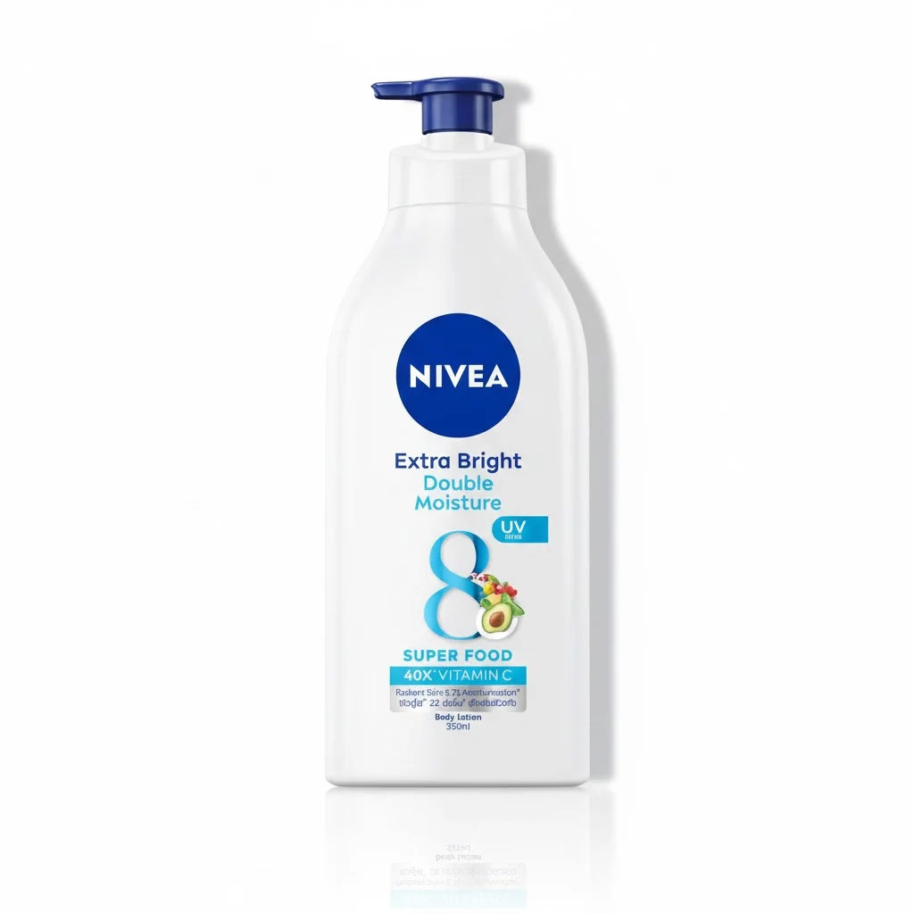 Nivea Extra Bright Double Moisture Body Lotion 550ml – Deeply Hydrating & Skin Brightening