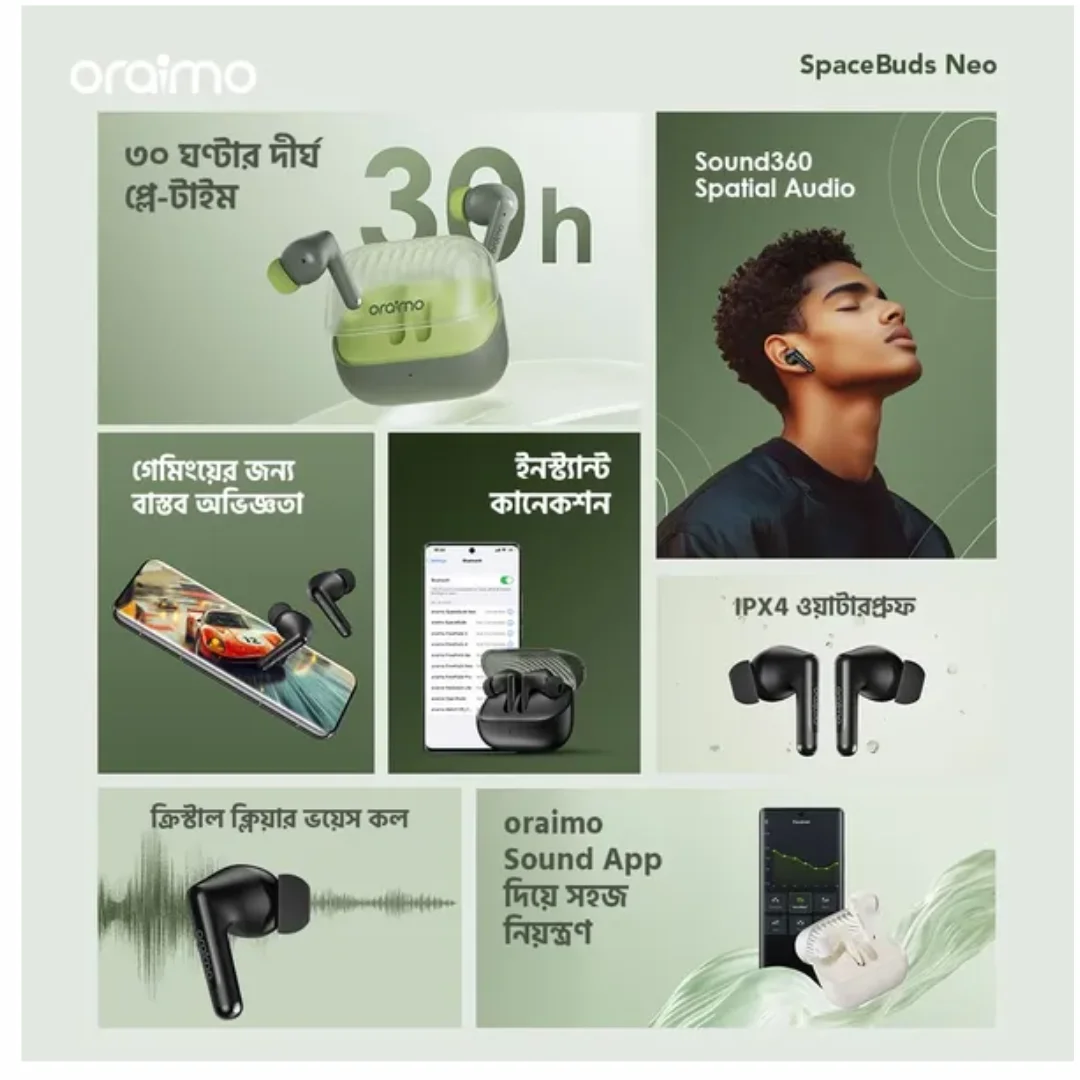Oraimo SpaceBuds Neo True Wireless Spatial Earbud