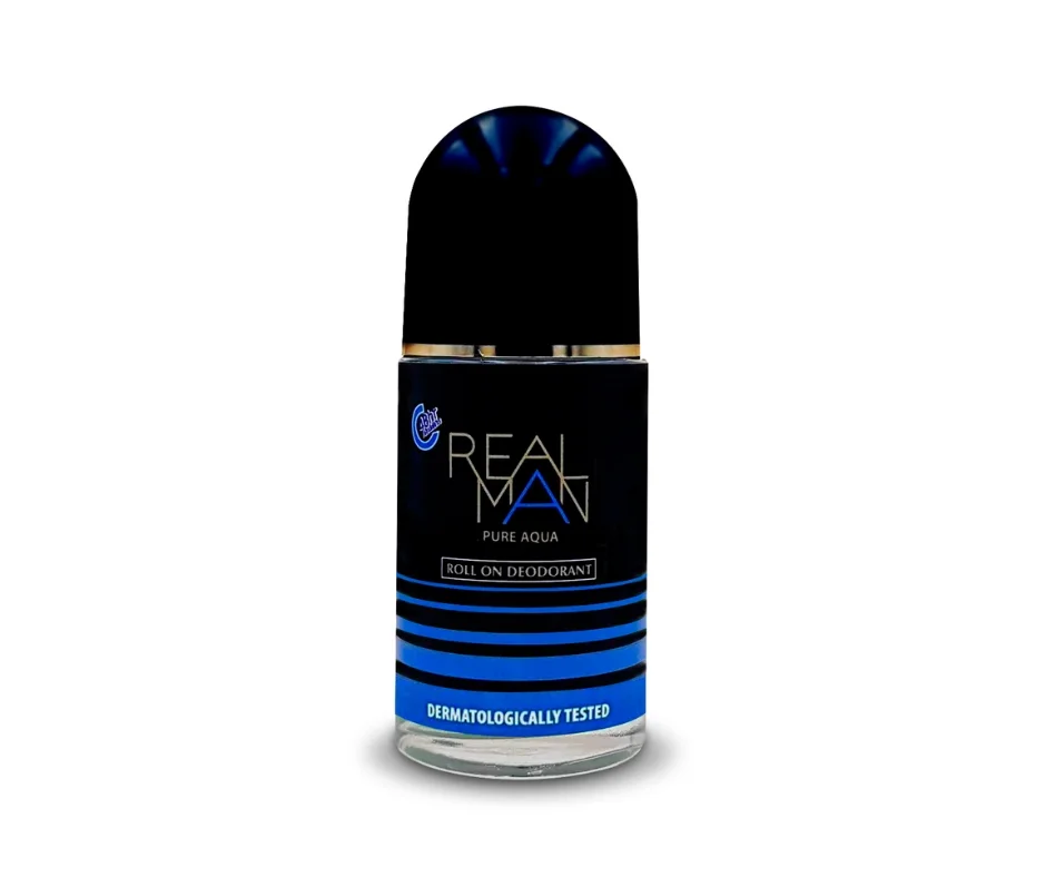 Realman Roll-On Pure Aqua – 100ml | Long-Lasting Freshness & Skin Friendly Deodorant