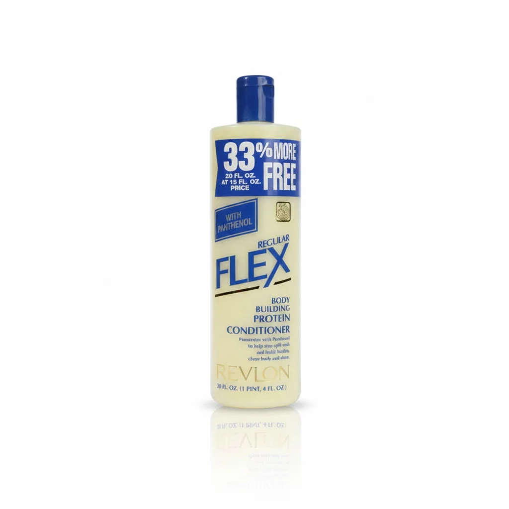 Revlon Flex Body Building Protein Conditioner Regular 592ml – Strengthening & Volumizing Hair Conditioner