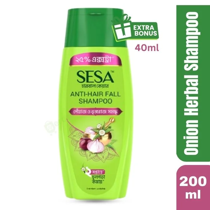 SESA Onion Herbal Shampoo 160ml + 40ml Extra