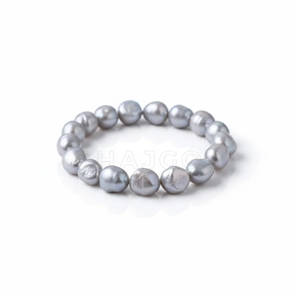 Silver Pearl Studded Bracelet – Elegant & Timeless Jewelry