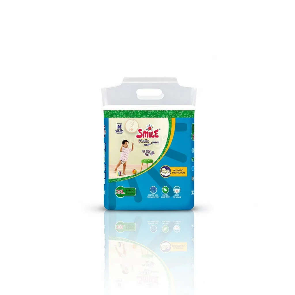 Smile Baby Pants Diaper XXL (24's Pack) – Soft Pull-Up Diapers with Leak Protection