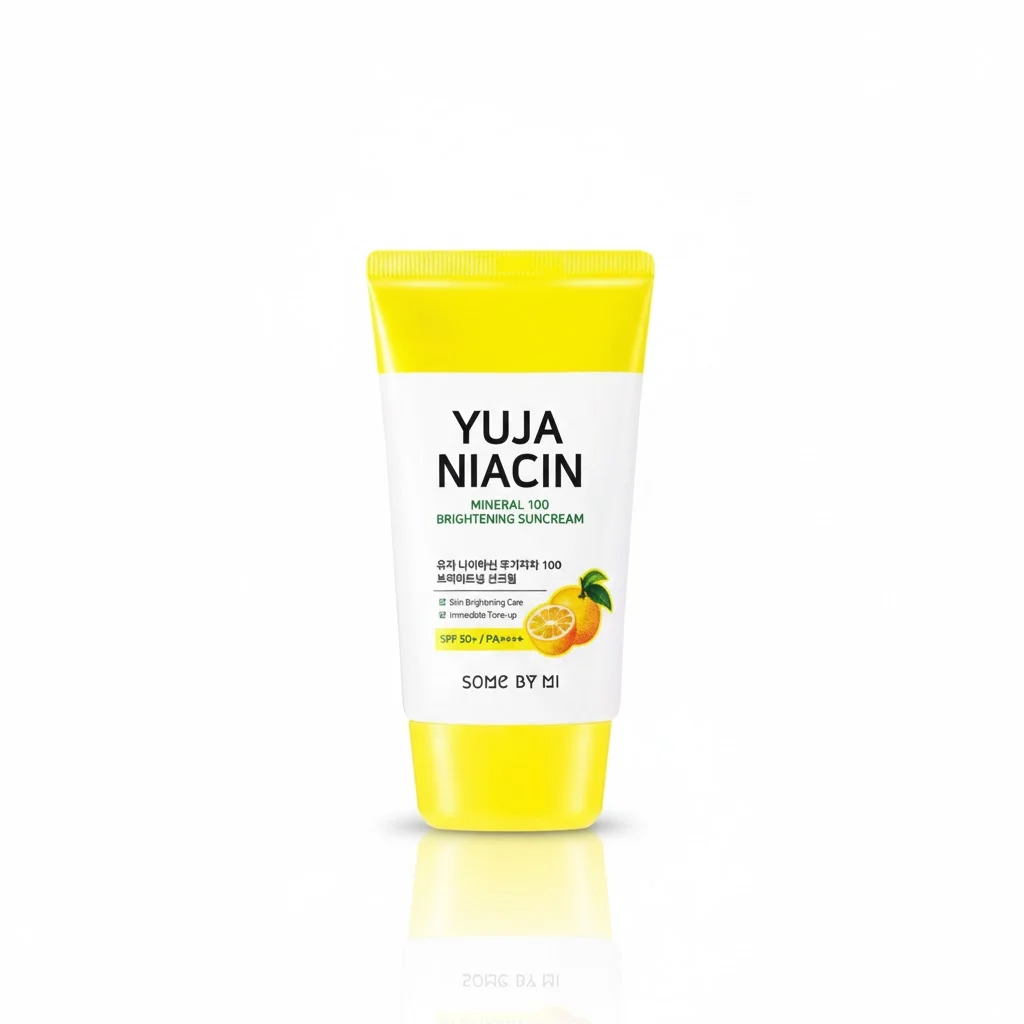 SOME BY MI Yuja Niacin Mineral 100 Brightening Suncream 50ml – SPF Protection & Brightening Sunscreen