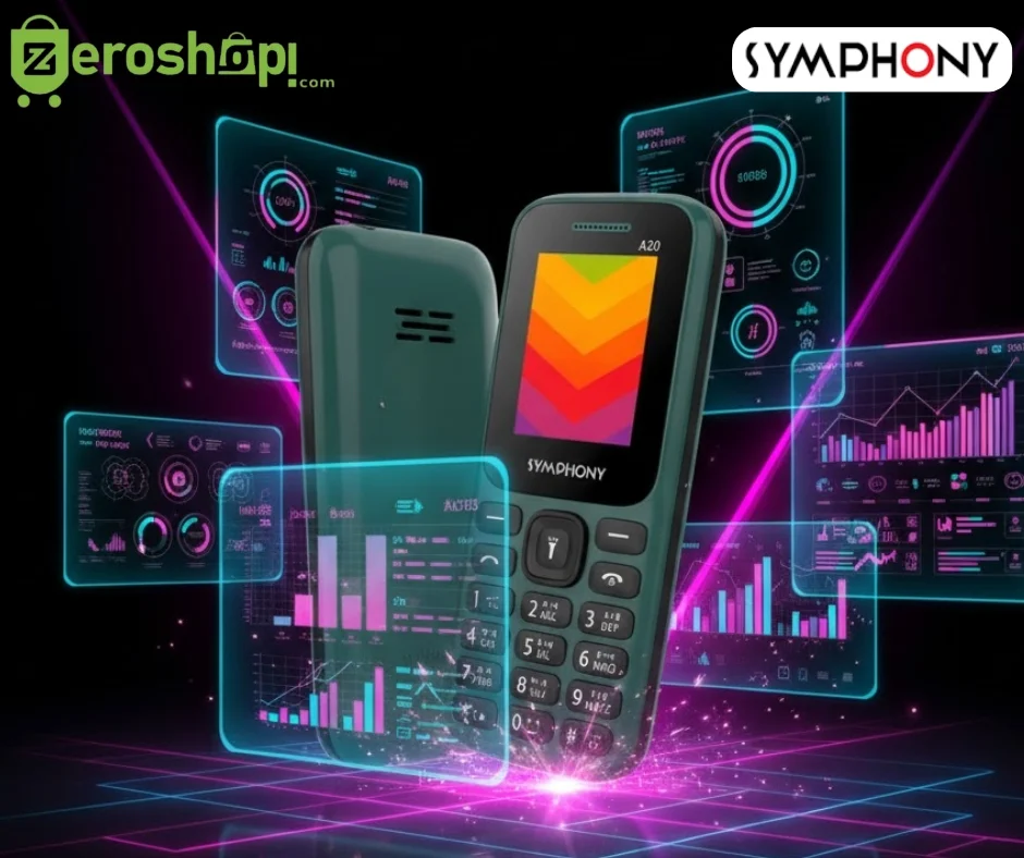 Symphony A20 Feature Phone Price in Bangladesh | Long Battery, Dual SIM, Wireless FM