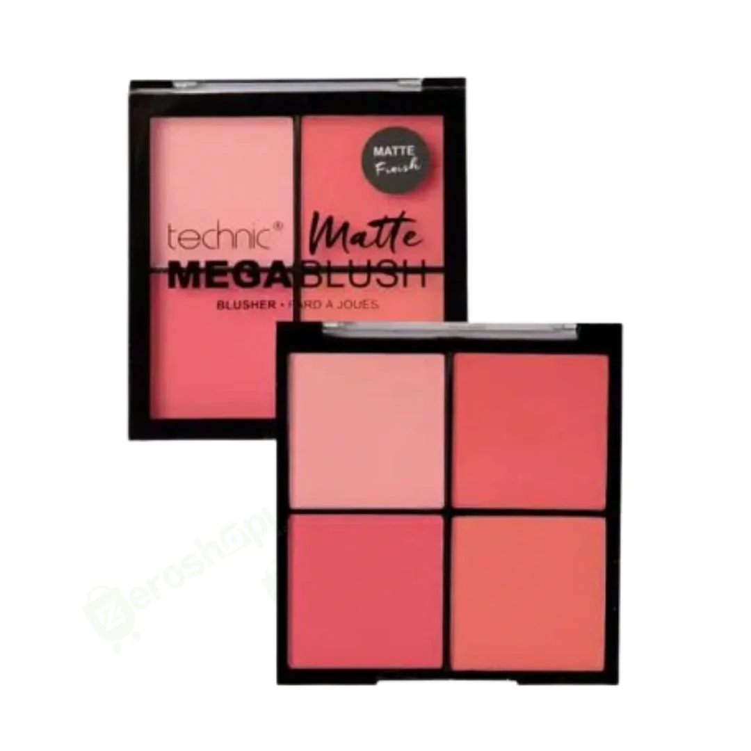 Technic Matte Mega Blush 4 Palette Blusher
