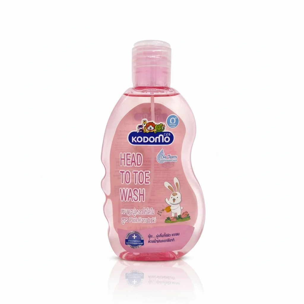 Kodomo Baby Hair & Body Wash Hanabaki 200ml – Gentle Hair & Body Cleanser