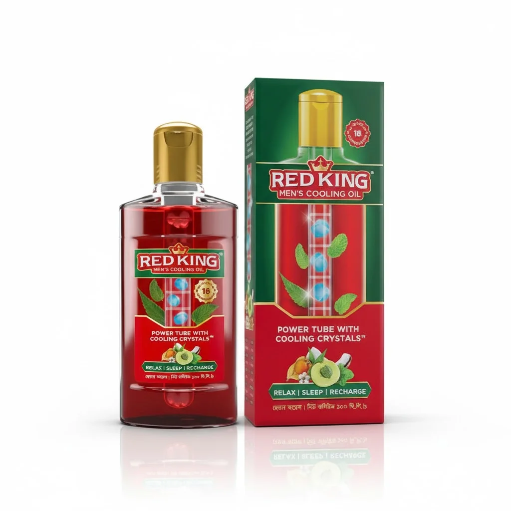 King Men’s Cooling Oil 100ml – Refreshing Body & Head Massage Oil