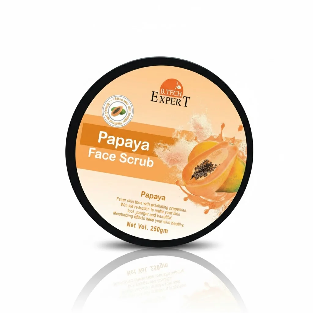 Papaya Face Scrub 250gm – Gentle Exfoliating Scrub for Bright & Smooth Skin