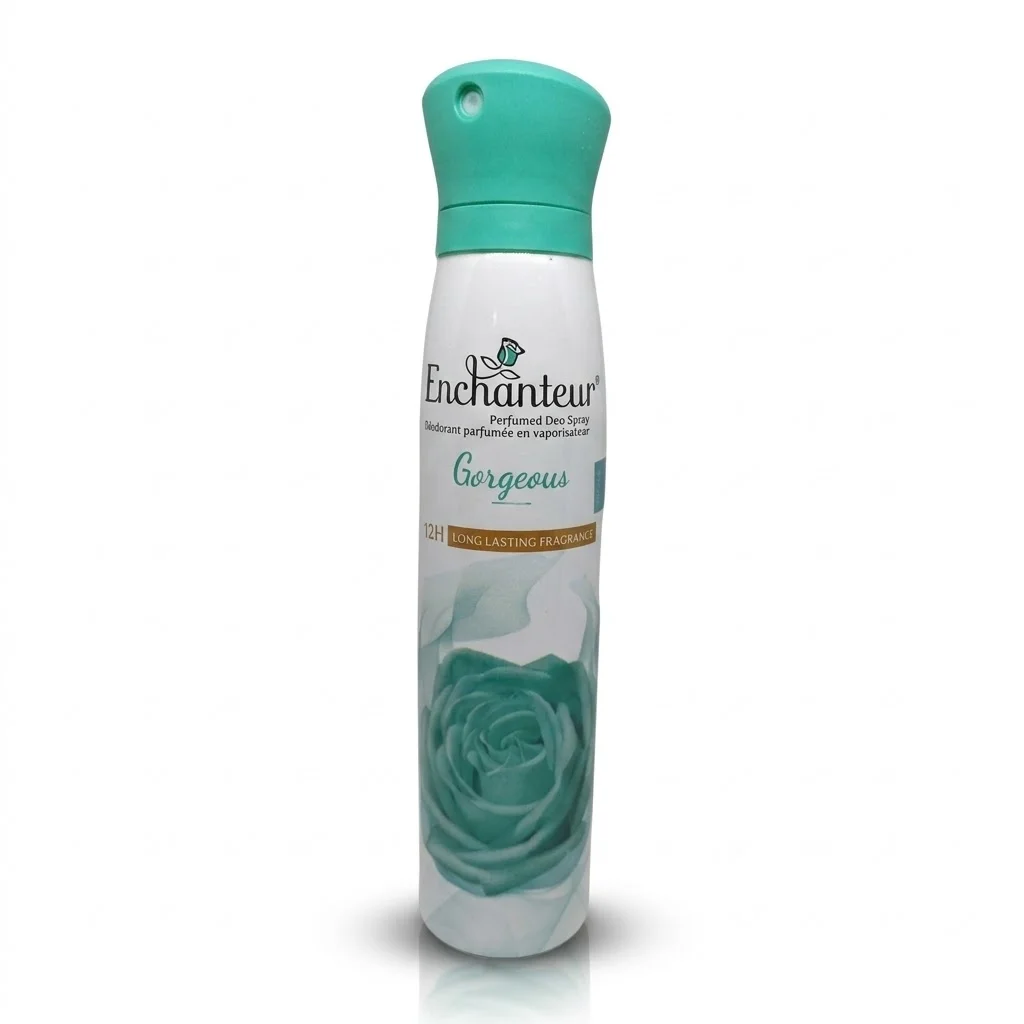 Enchanteur Body Spray Gorgeous 150ml – Long Lasting Floral Fragrance