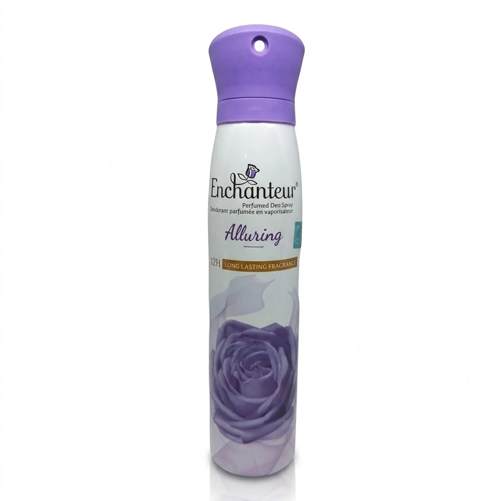 Enchanteur Body Spray Alluring 150ml – Long Lasting Floral Fragrance